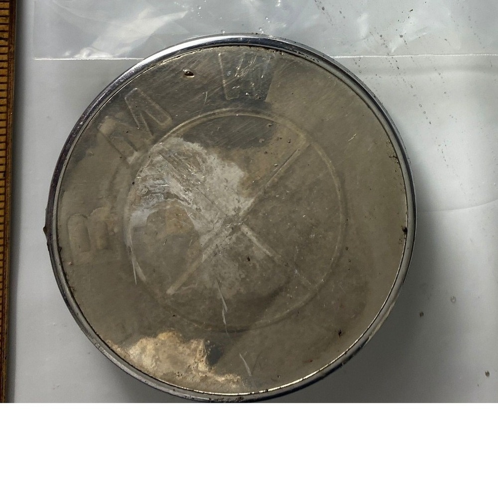 BMW Roundel Emblem Badge Chrome Silver OEM Style‎ Used Replacement